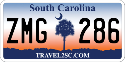 SC license plate ZMG286