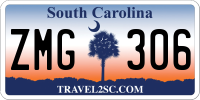 SC license plate ZMG306