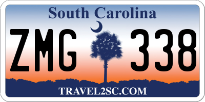 SC license plate ZMG338