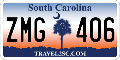 SC license plate ZMG406