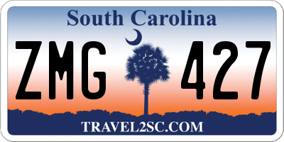 SC license plate ZMG427