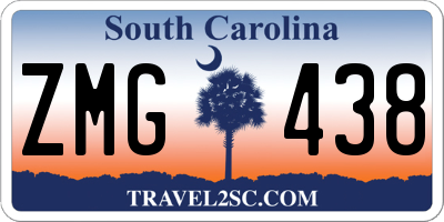 SC license plate ZMG438