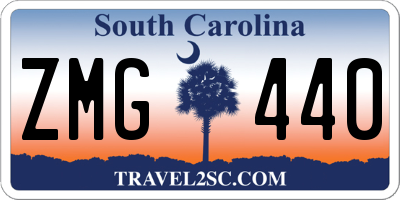 SC license plate ZMG440