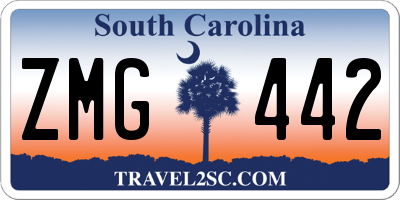 SC license plate ZMG442