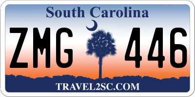 SC license plate ZMG446