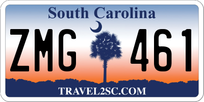 SC license plate ZMG461