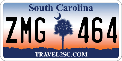 SC license plate ZMG464