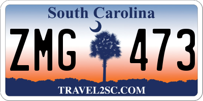 SC license plate ZMG473