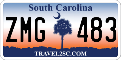 SC license plate ZMG483
