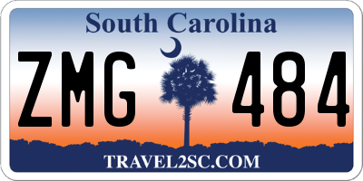 SC license plate ZMG484