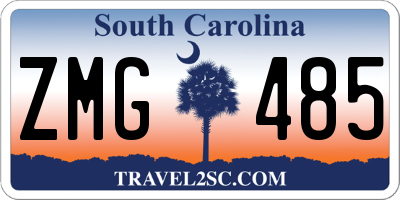 SC license plate ZMG485
