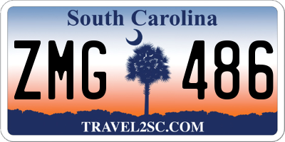 SC license plate ZMG486