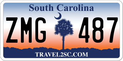 SC license plate ZMG487