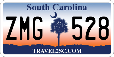 SC license plate ZMG528
