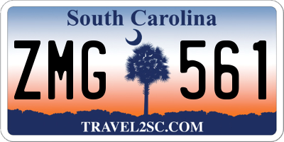 SC license plate ZMG561