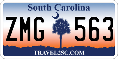 SC license plate ZMG563