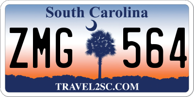 SC license plate ZMG564