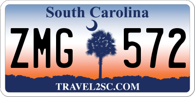 SC license plate ZMG572