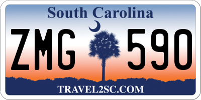 SC license plate ZMG590