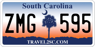 SC license plate ZMG595