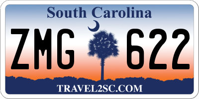 SC license plate ZMG622