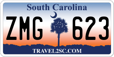 SC license plate ZMG623