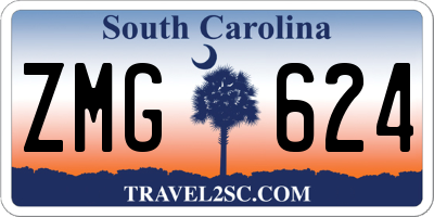 SC license plate ZMG624