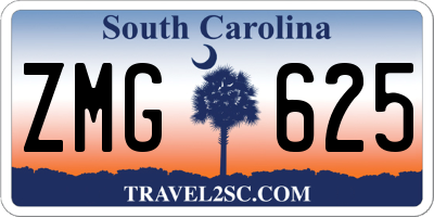 SC license plate ZMG625