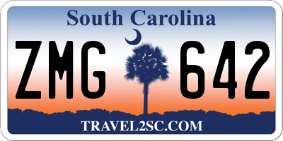 SC license plate ZMG642