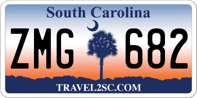 SC license plate ZMG682