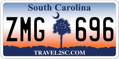 SC license plate ZMG696