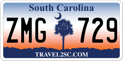 SC license plate ZMG729