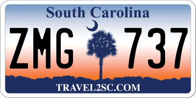SC license plate ZMG737