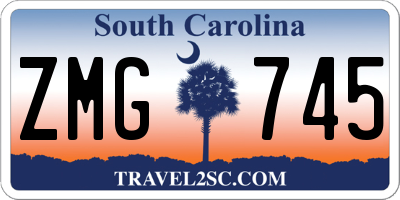 SC license plate ZMG745