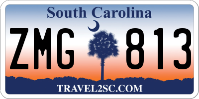 SC license plate ZMG813