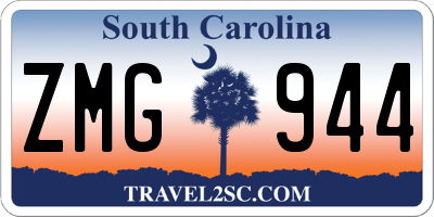 SC license plate ZMG944