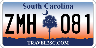 SC license plate ZMH081