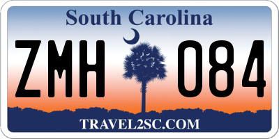 SC license plate ZMH084