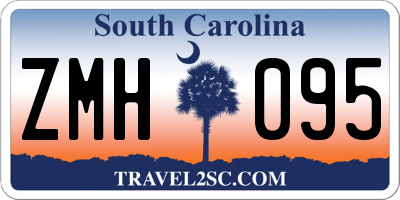 SC license plate ZMH095