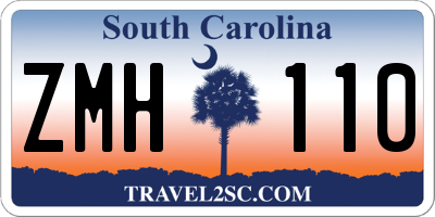 SC license plate ZMH110