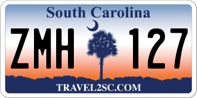 SC license plate ZMH127