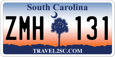 SC license plate ZMH131