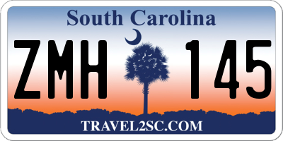 SC license plate ZMH145