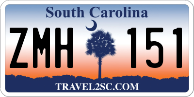 SC license plate ZMH151