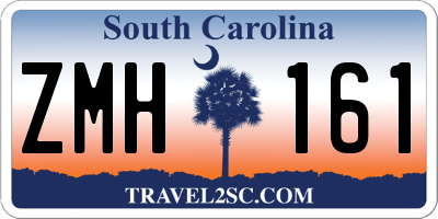 SC license plate ZMH161