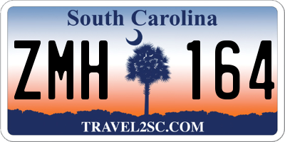 SC license plate ZMH164