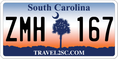 SC license plate ZMH167