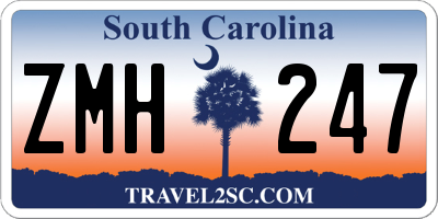 SC license plate ZMH247