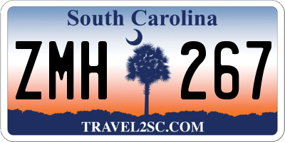 SC license plate ZMH267