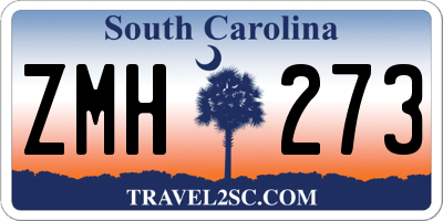 SC license plate ZMH273